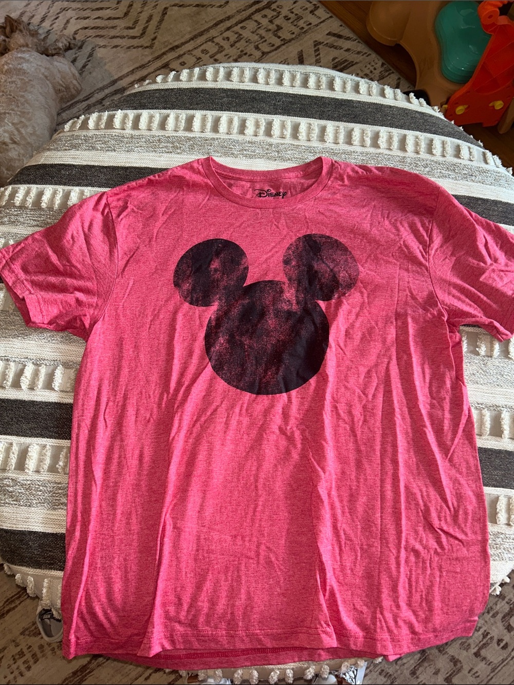 Disney Red TShirt with Black Mickey Silhouette
